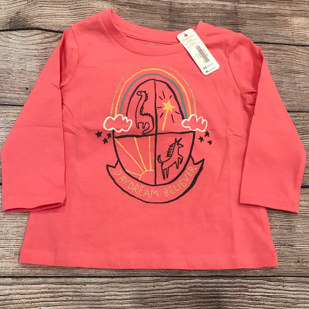 Gymboree 0-3M 18-24M Girls Long Sleeve T-shirt